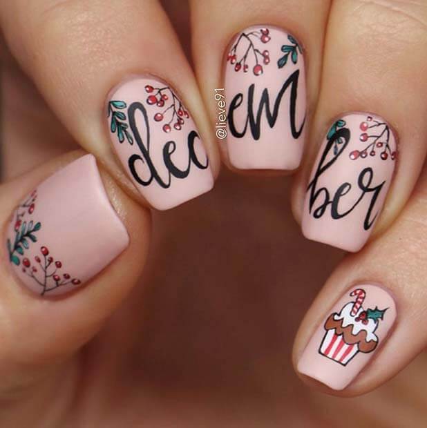 birth month inspired nails design