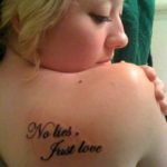 no lies just love tattoo