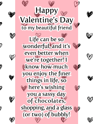 happy valentines day wishes image for beautiful friend
