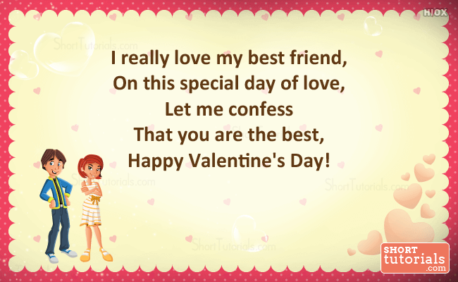 happy valentines day quote image for best friend