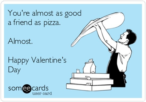 happy valentines day ecard for cute friend