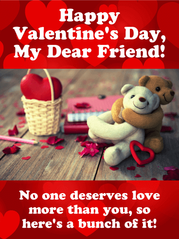 happy valentines day message image for dear friend