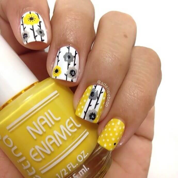 spring floral nail designs