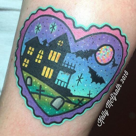 Tattoo uploaded by June Weinberger • Floating house inspired by zauthura.  Nancy over at Formula Ink. • Tattoodo