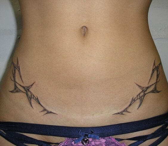 v-line tattoo ideas