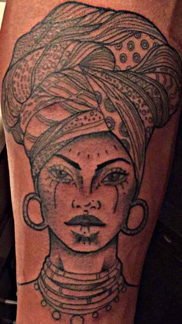 20+ Beautiful Black African Queen Tattoo Designs Ideas