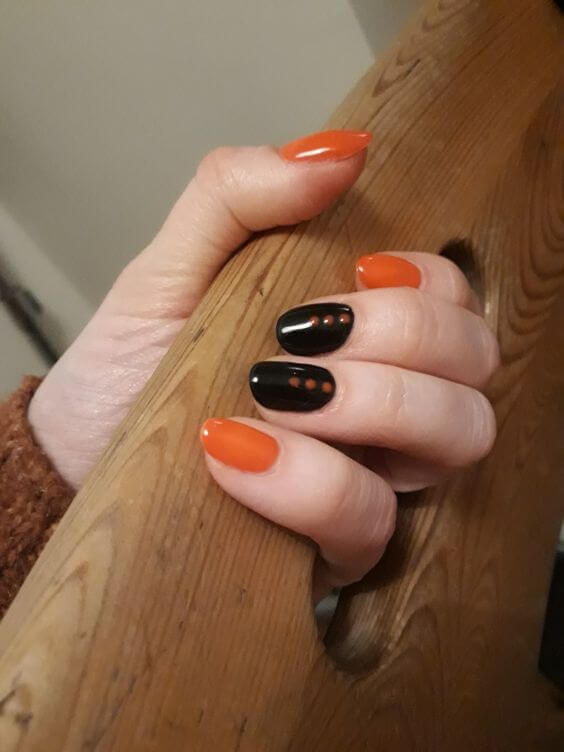 20 Stunning Black and Orange Nail Art Designs Ideas For 2023